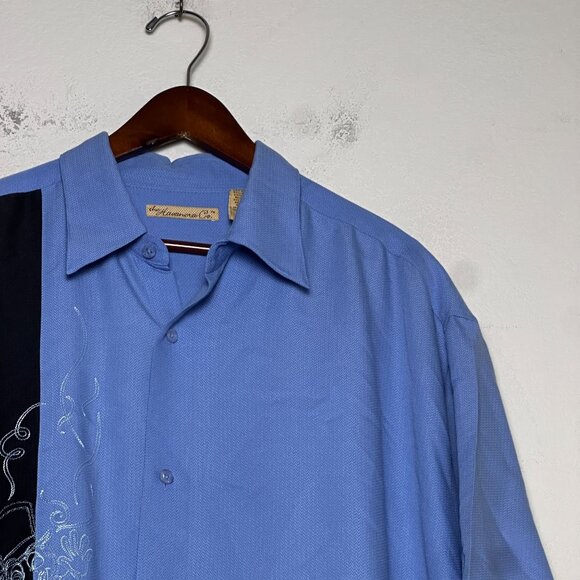 VTG The Havanera Co Shirt Men XXL Blue Embroidered 90s Graphic Indie Classic - Picture 8 of 12